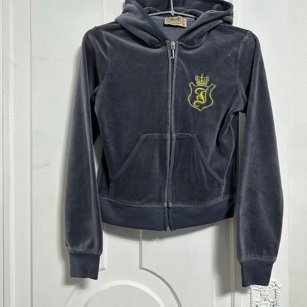 쥬시꾸뛰르 벨벳 후드집업