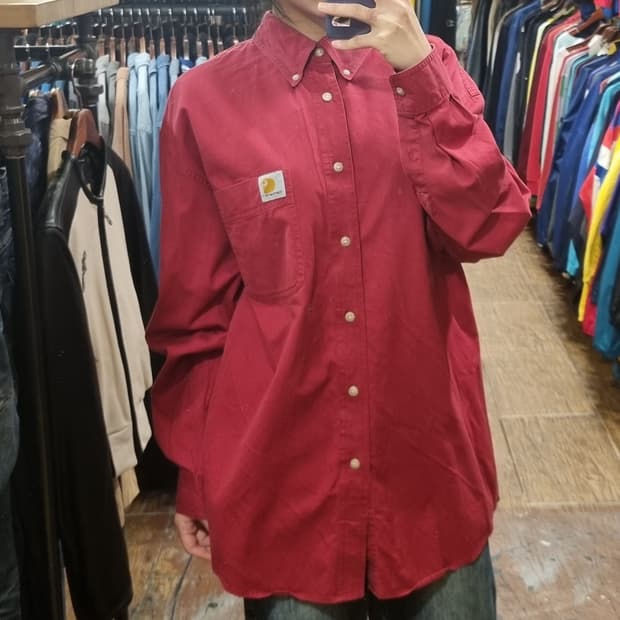[Hi] 칼하트 긴팔 셔츠 레드