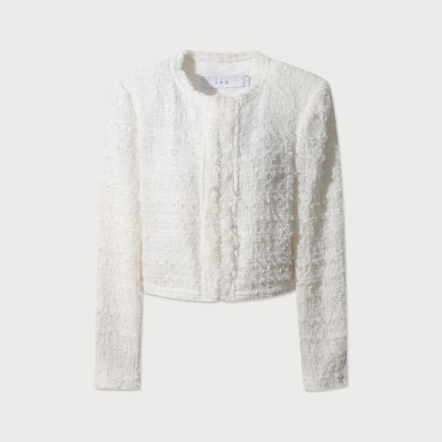 이로 2025 S/S 모아나 트위드 자켓 - 화이트36
