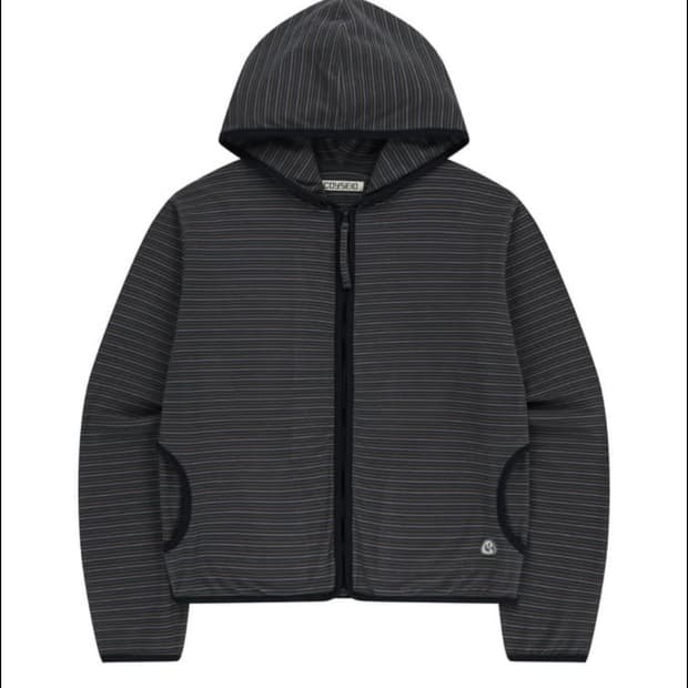 코이세이오 스트라이프 후리스 후드집업