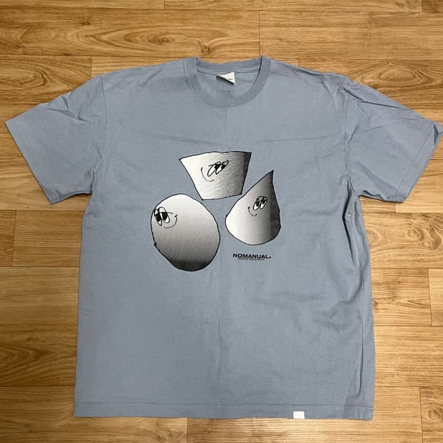 노메뉴얼 프린팅 반팔 티셔츠 L