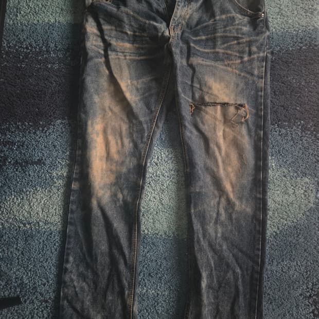 SHARPIN 데님 SUPERIOR 퀄리티데님 34사이즈 찢청 워싱