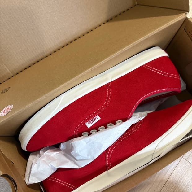 반스 어센틱 레드 245mm