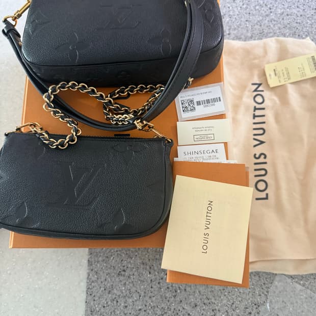 루이비통 멀티 포쉐트 악세수아 앙프렝뜨 블랙 M80399