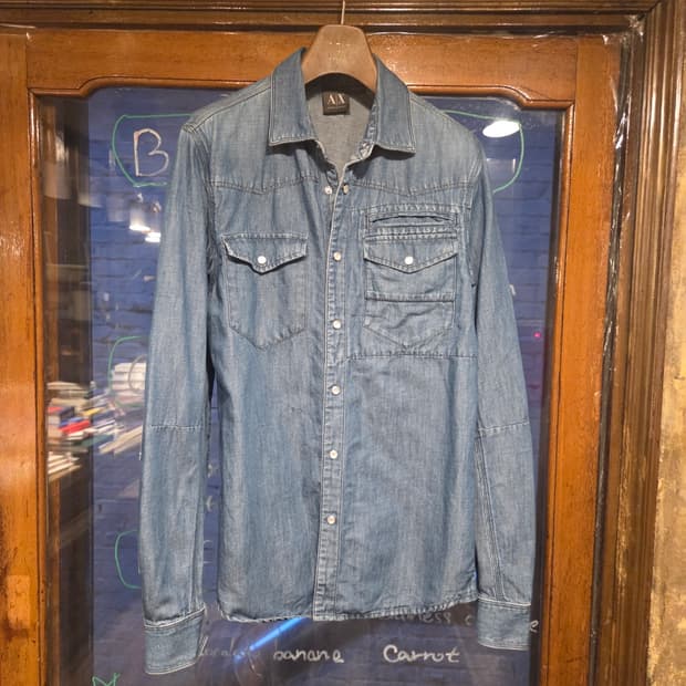 아르마니 익스체인지 데님셔츠