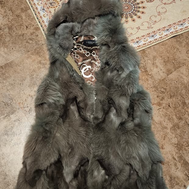 LANCCI 폭스퍼(여우털) 롱 베스트

