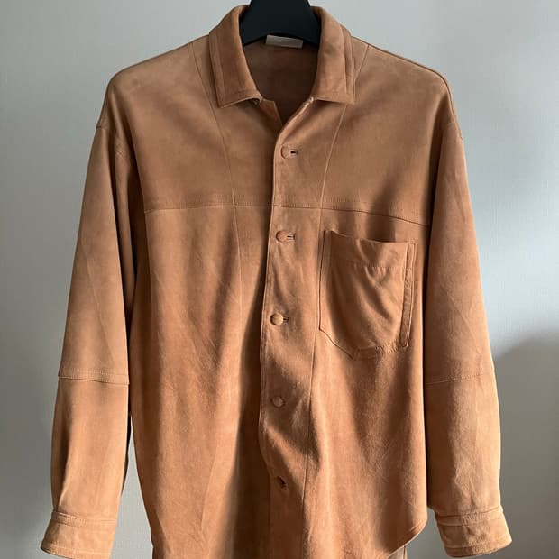 Issey Miyake hai sporting gear 스웨이드 셔츠