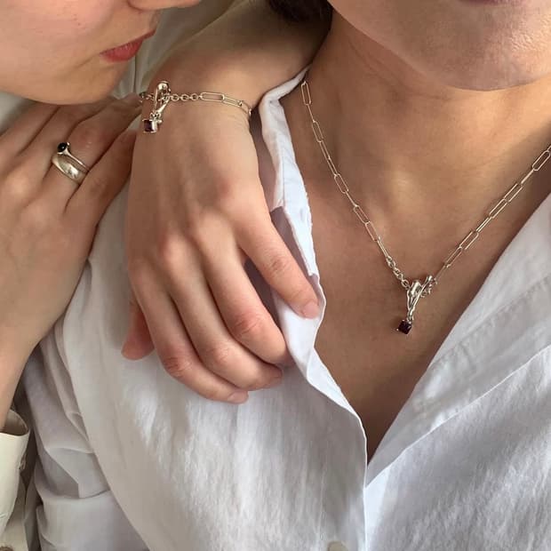 Coldframe 콜드프레임 루비 목걸이