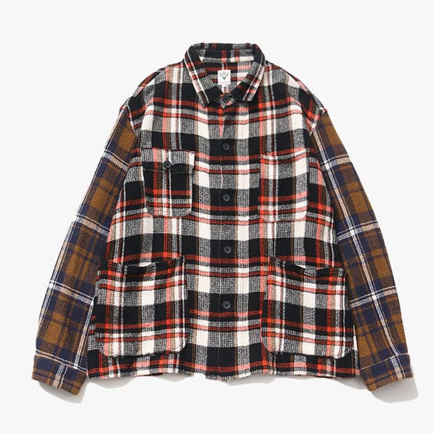 SOUTH2 WEST8 - COVERALL CHECK SHIRT