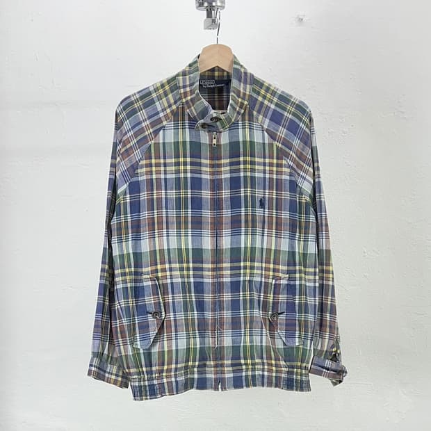 폴로 랄프로렌 마드라스 체크 바라쿠타 코튼 자켓