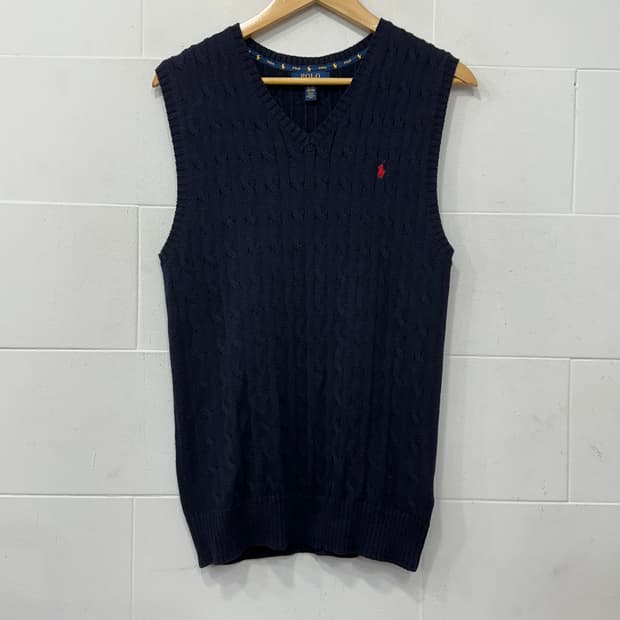 폴로 니트 베스트