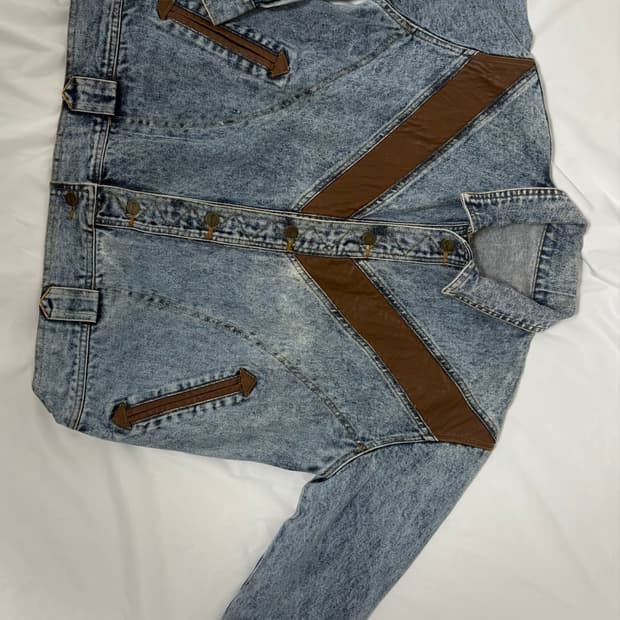 워싱데넴청자켓