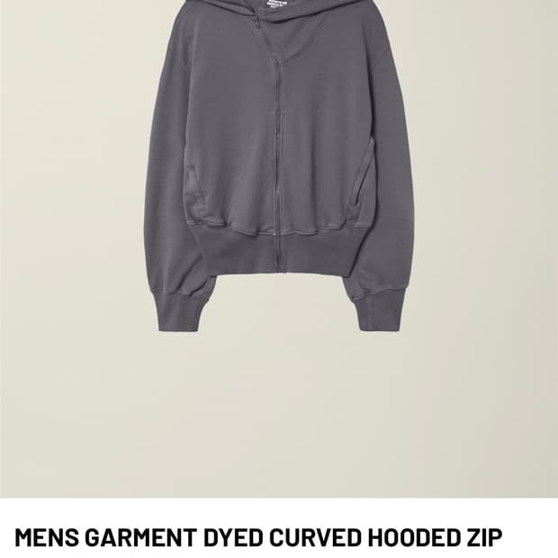 [M] EE 누마레 커브드 후드집업 슬레이트 그레이