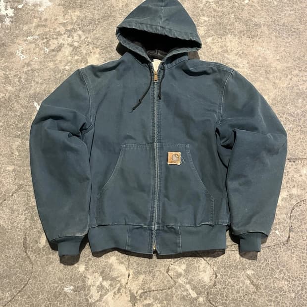 대장급 칼하트 JQ296 빈티지 디트로이트 자켓 짙은 청록색