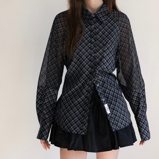 더티스 BLUEBERRY TART CHECK SHIRT