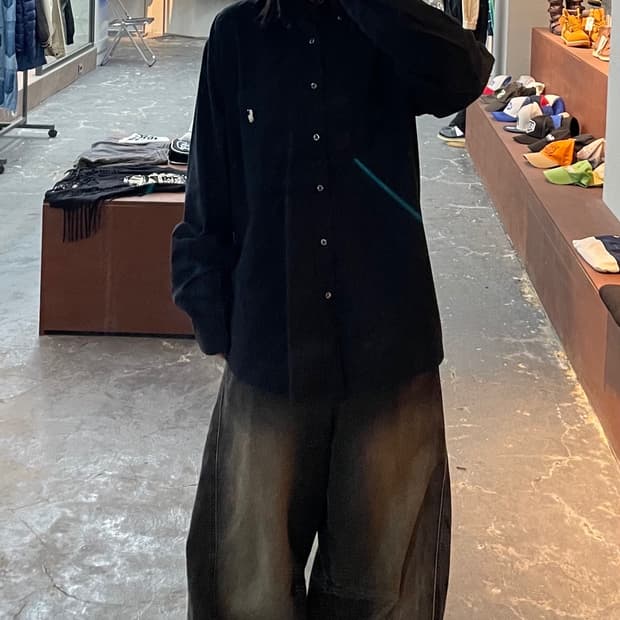 폴로 랄프로렌 블랙 옥스포드 셔츠 H1031