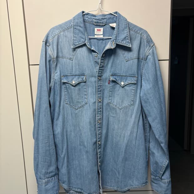 리바이스 바스토우 웨스턴 셔츠 연청 L(100)