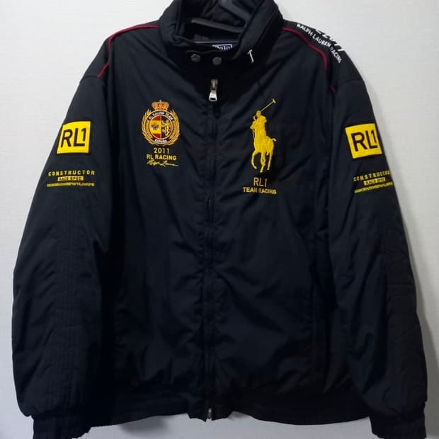 폴로 POLO 랄프로렌 빅포니 스페인 레이싱 팀 봄버 자켓 105/XL