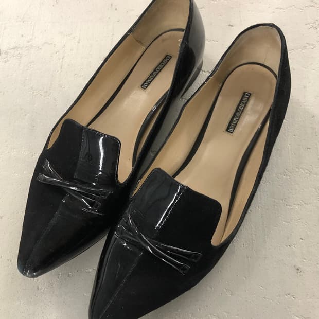 엠포리오 아르마니 블랙 로퍼 37.5