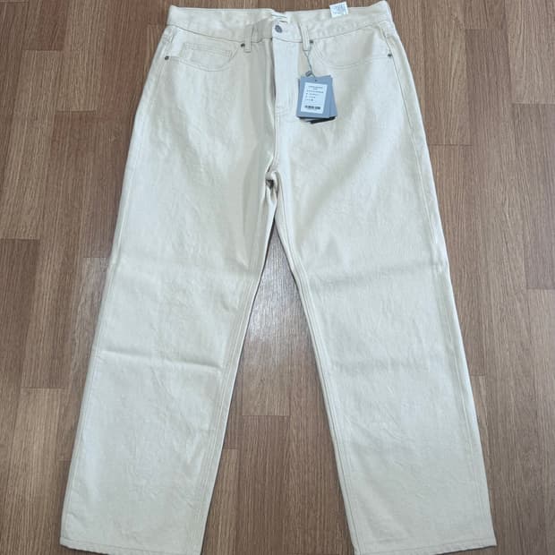 [38인치]무신사스탠다드 언다이드 데님팬츠 크림