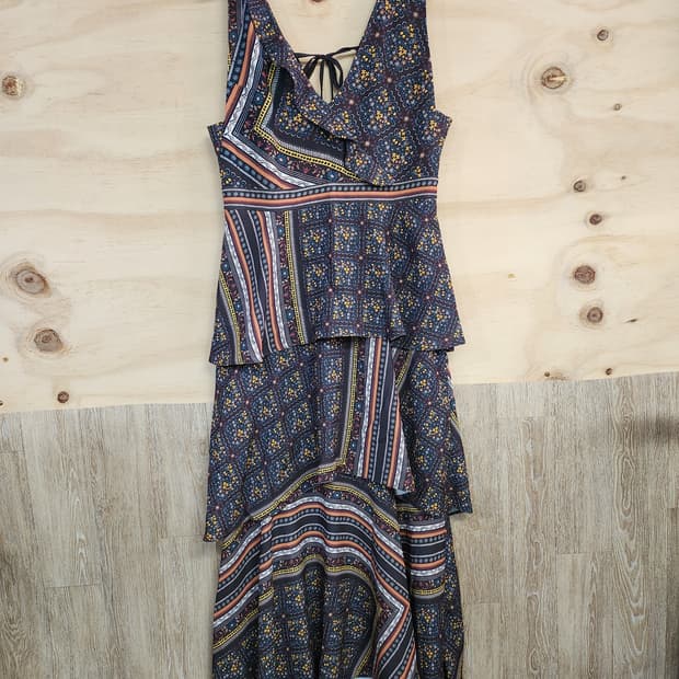 1185) 시슬리 패턴 롱원피스