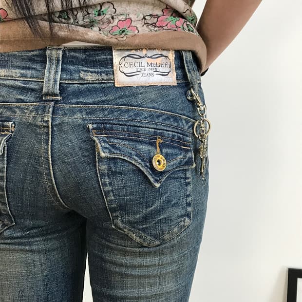 Cecil Mcbee Y2k Gyaru Denim Capri Pants