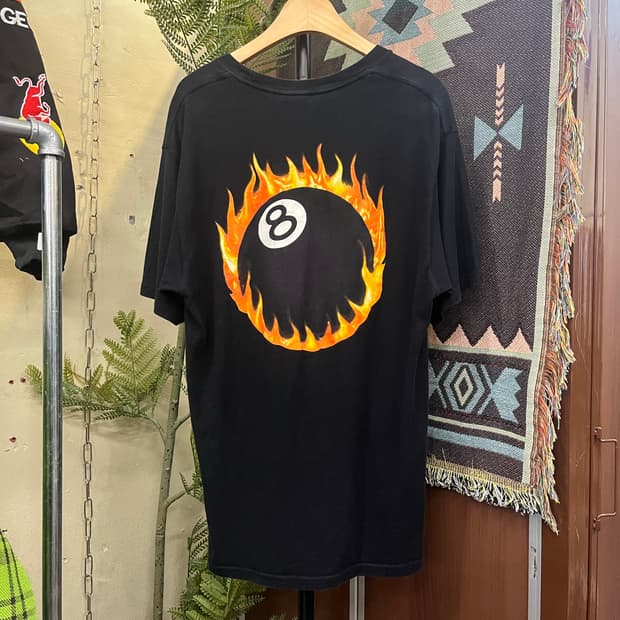 스투시 파이어 8볼 반팔티 #csz780