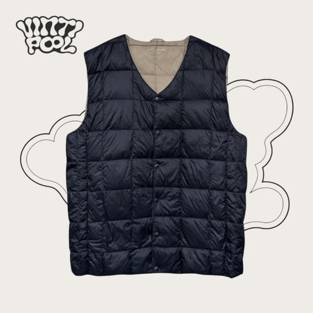 폴햄 프리미엄 덕다운 경량 패딩조끼 XL 네이비