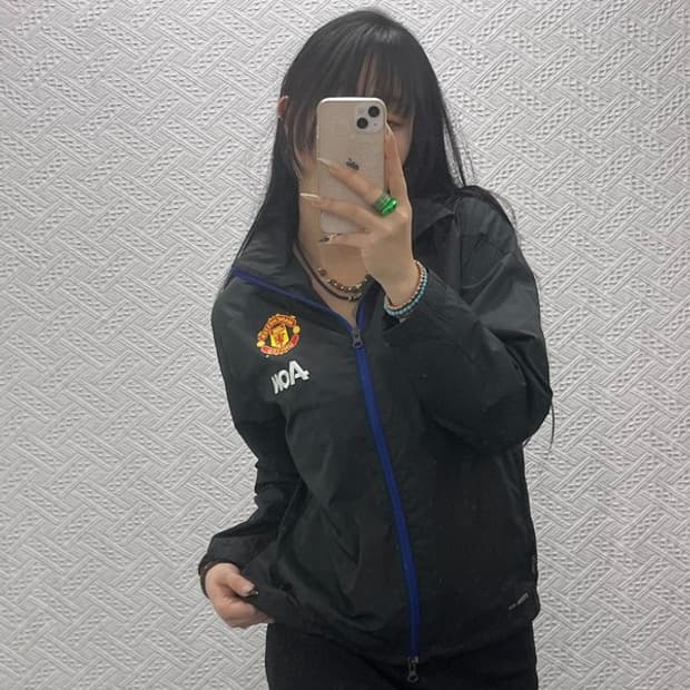 나이키 맨체스터유나이티드 레트로 축구 바람막이 자켓 L C08443