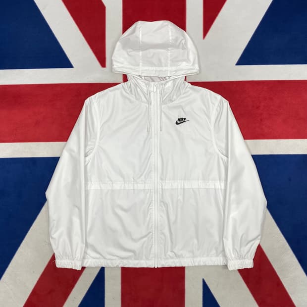 나이키 화이트 바람막이 L 