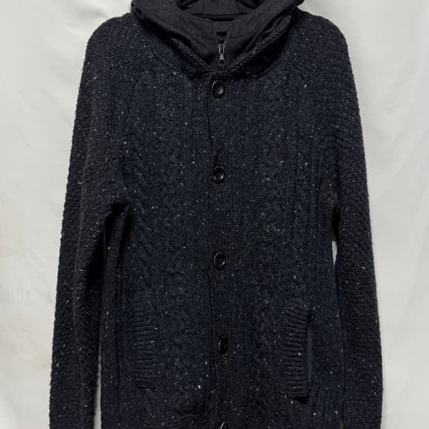 100 CP컴퍼니 니트 후드집업