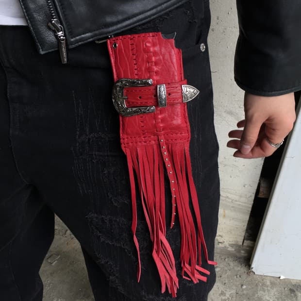 Leather snap card case 01