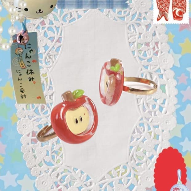 반쪽 사과 반지 🍎 