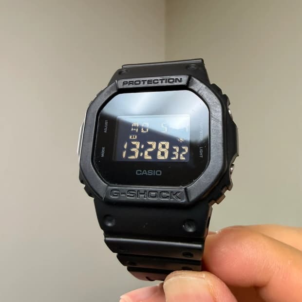 카시오 지샥 G-SHOCK DW-5600BB 올블랙 시계