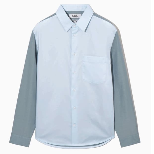 코스 컬러블럭 셔츠