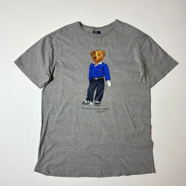 폴로 랄프로렌 90's 베어 프린팅 반팔 티셔츠 PN8639