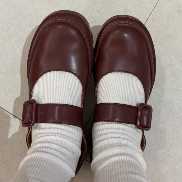 Camper 스트랩 슈즈 37(240) 버건디 / 실착 1회 / 컨디션