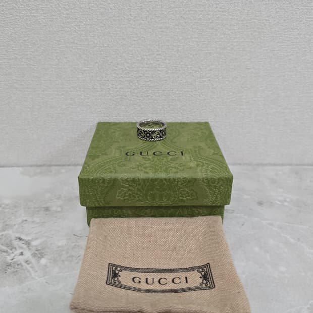 구찌 플라워 인터로킹 링 반지 12호 판매