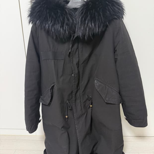 미스터앤미세스퍼 블랙 블루퍼 야상 s 100~105