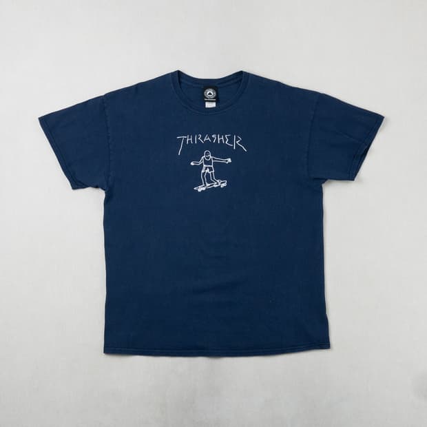 (L) THRASHER(트레셔) 아트웍 로고 그래픽 티셔츠