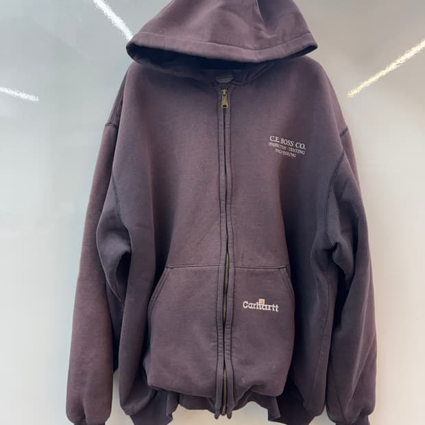 빈티지 칼하트 써멀 후드집업