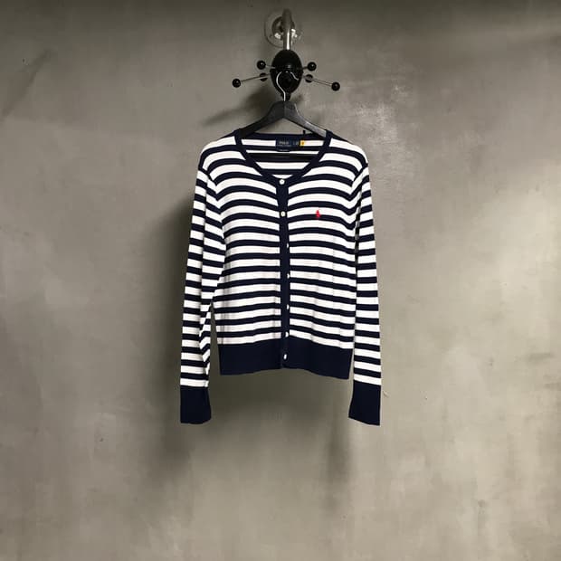 폴로 랄프로렌 QR 스트라이프 가디건 L(W)