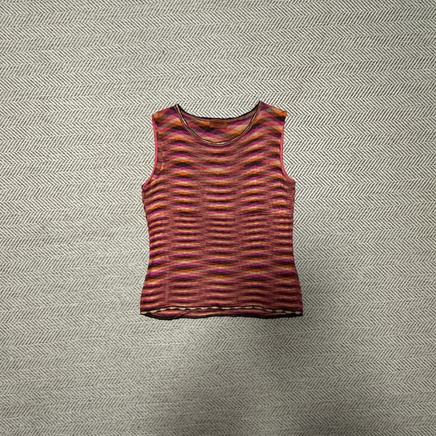 MISSONI italy made sleeveless shirts