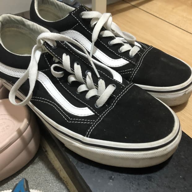 반스 올드스쿨 블랙/화이트 235