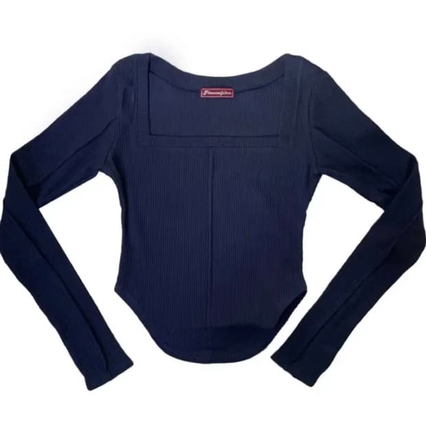 새상품 플리즈노팔로우 바비탑 네이비 ss