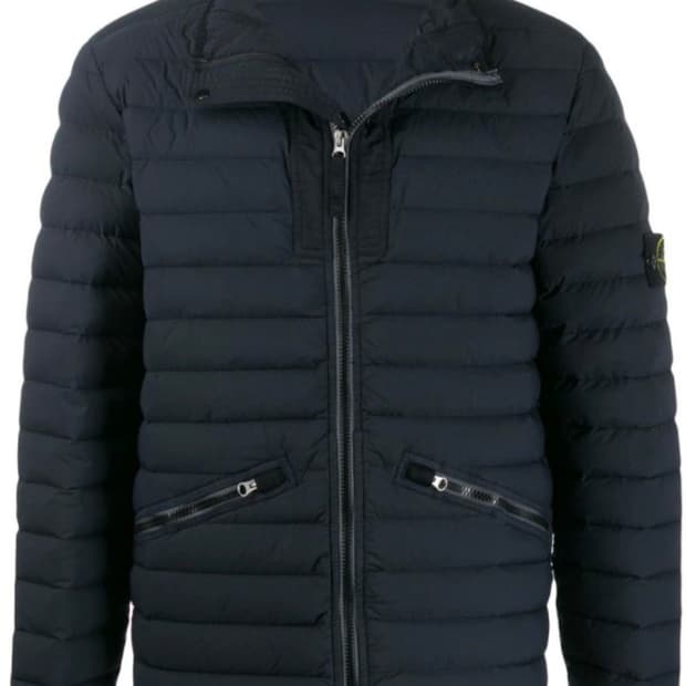 스톤아일랜드 룸우븐 다운 챔버스 경량패딩