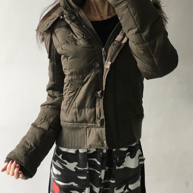 아베크롬비 후드퍼 반크롭 자켓