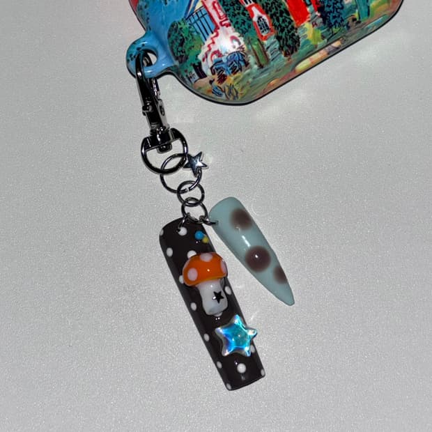 네일 팁 키링 nail tip keyring