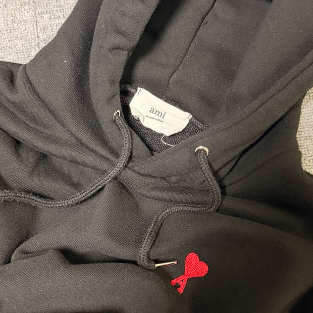 아미 후드티 블랙 L사이즈