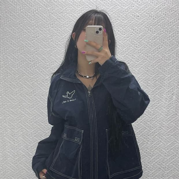 마크곤잘레스 빈티지 스케치스티치 바람막이 자켓 S C07249